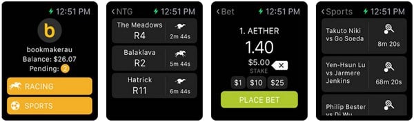 Bookmaker Apple Watch